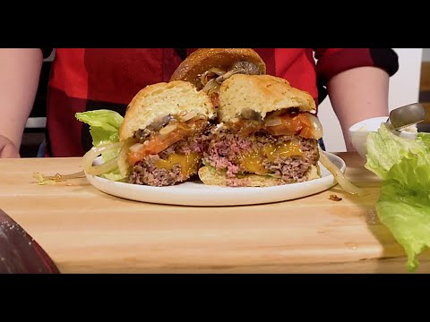 Massive Stuffed Burgers Recipe | FIREDISC Cookers