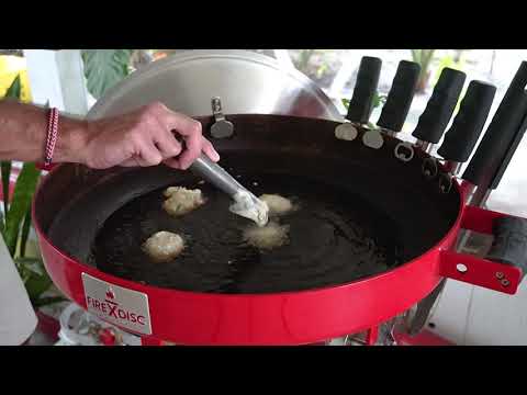 Fried Shrimp with Jalapeno Hush Puppies | FIREDISC Cookers