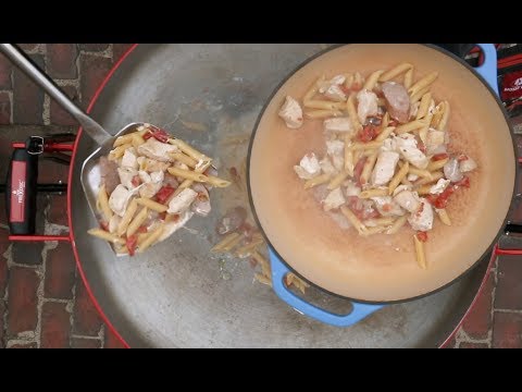 Creamy Chicken &amp; Sausage Pasta Recipe | FIREDISC Cookers