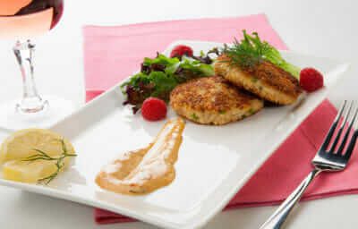 Crab Cakes on outdoor Grill