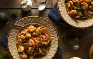 Gumbo in Gas Cooker