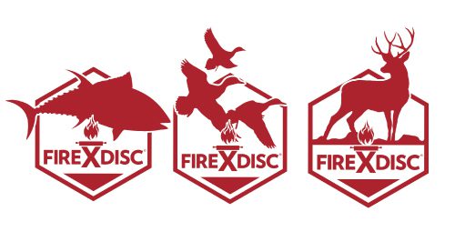 FIREDISC Red Decal 3-Pack