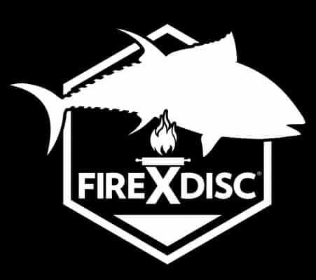White FIREDISC fishing decal, 3-pack decals