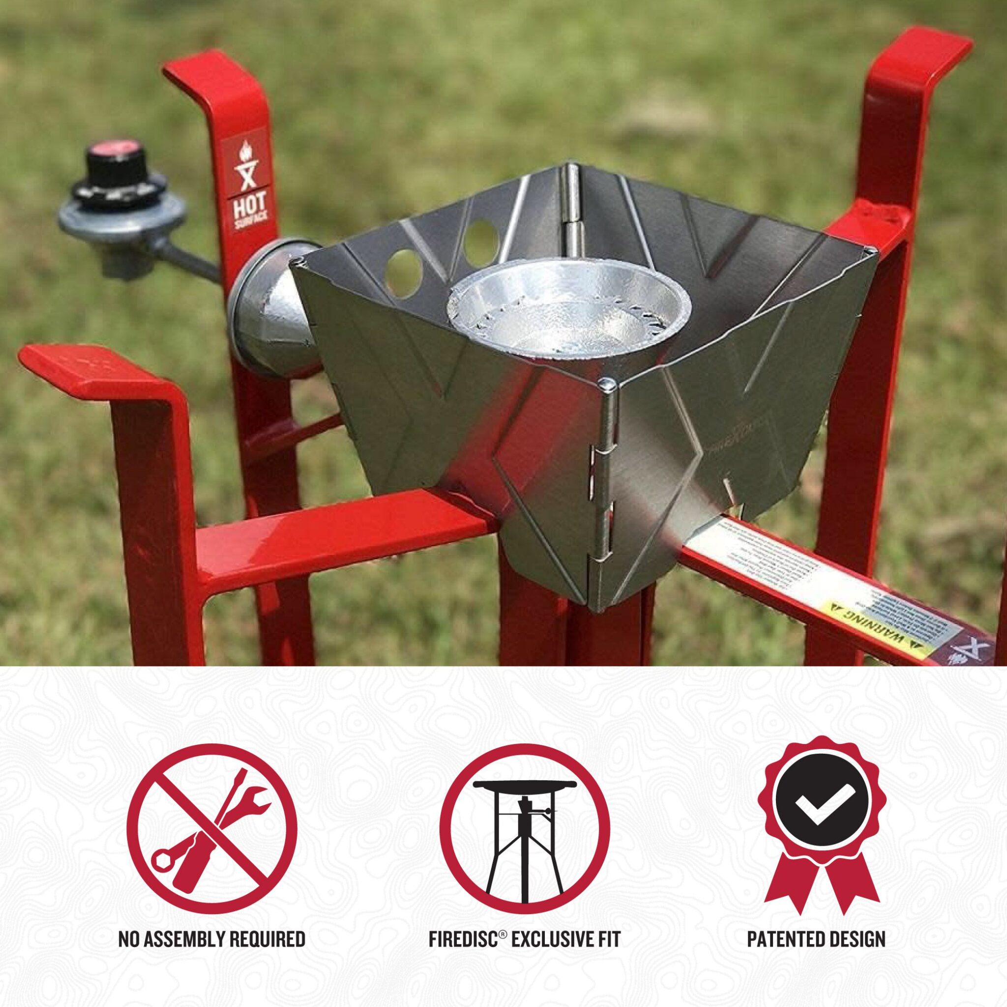 Astounding Wind Blocker: FireDisc Wind Helmet For Outdoor Cooking